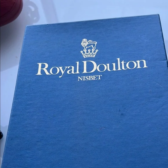 Royal Doulton Porcelain Doll with Orange and White Dress - Picture 2 of 6